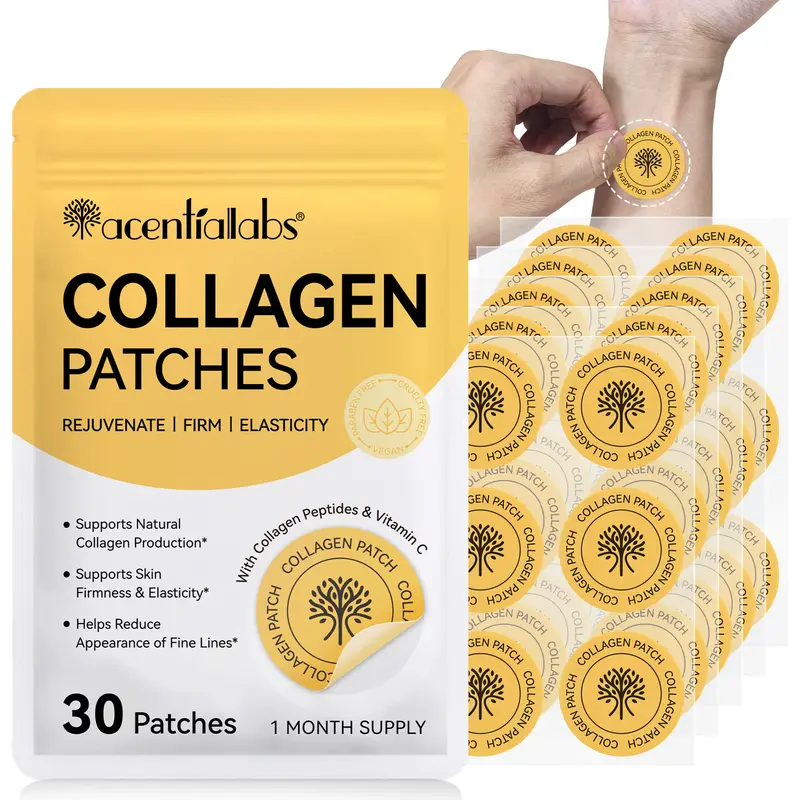 Aceternalabs Collagen Patch 30pcs, Collagen Neck Patch, Easy Application & Absorption, Daily Skincare Patches, Collagen Routine, Skin Repair, Collagen Melting Patch