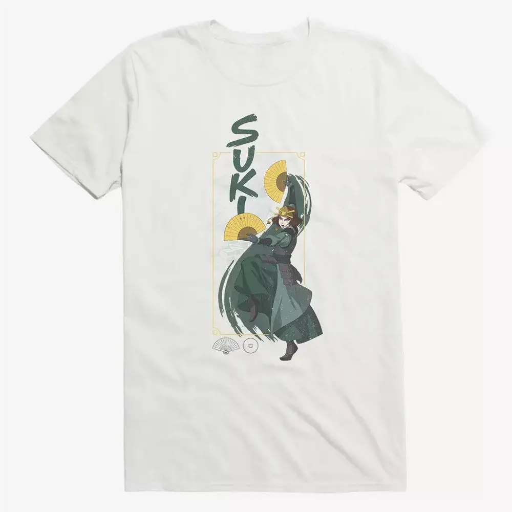 Suki Graphic Tee, Retro Avatar Inspired T-Shirt, Heavy Cotton Streetwear Apparel