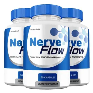 Nerve Flow Capsules, Max Strength, NerveFlow All Natural Supplement (3 pack)