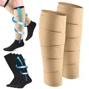 Compression Leg Wrap Kit - Adjustable Electronic Massager Lymphedema Support