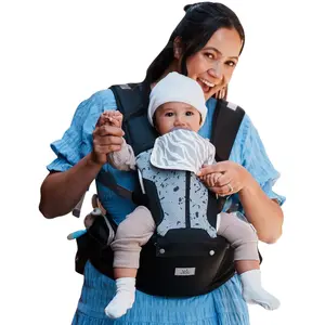 Baby Carrier, Safety-Certified 6-in-1 Baby Carrier Newborn Toddler, Adjustable Detachable Infant Baby Hip Seat Carrier for 7-50lbs, All Seasons, Perfect for Shopping Travelling