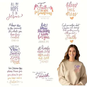 DIY Iron on DTF Transfer Sticker, Washable Heat Transfer Designs, Ready Press Decals Plastisol Patch for DIY Clothing T-shirt Mask Jeans Backpack