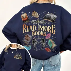 Read More Books Hoodie - Sweatshirt - TShirt, Basgiath War College Fourth Wing Iron Flame Merch, Dragon Rider Aesthetic, ACOTAR Fantasy BookTok Graphic Tee, Perfect Gift for Readers
