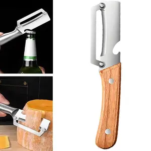 Kitchen Multi-Functional Stainless Steel Peeler, Thickened Peel Cutter, Bottle Opener Knife, Home Fruit Processing Tool