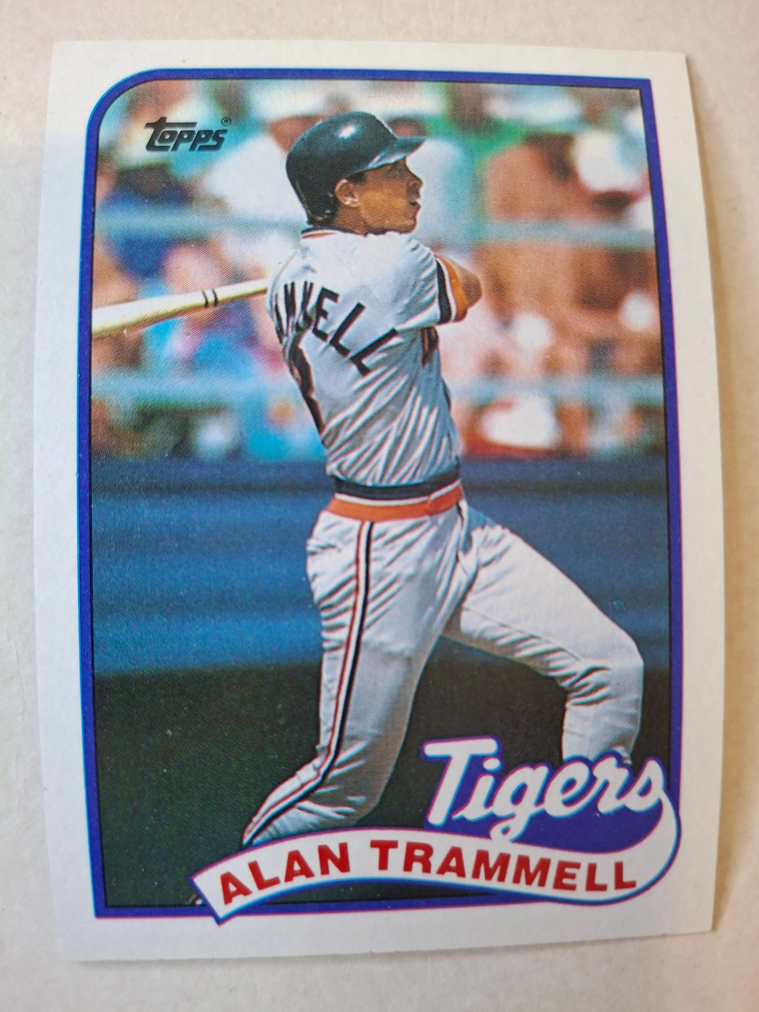 Alan Trammell 1989 TOPPS Baseball Card