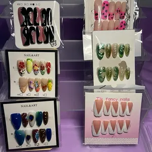 Trendy Style Nail Art Set with Colorful Designs and Patterns for Stylish Nail Decorations