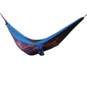 Algoma  Double Nylon Hammock, Blue & Gray