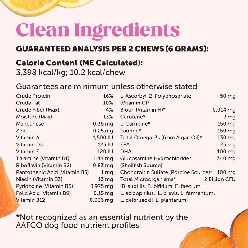 Pet Honesty Multivitamins Chewable Supplements for Senior Dogs with Glucosamine, Omegas + Probiotics, Dog Treats for Immune Health - Duck 90 Chews
