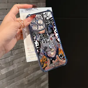 Anime Soul Eater Phone Case for iPhone 17 16e 16 15 14 13 12 11 Mini Pro Max Air X XR XSMAX 8 7 Plus Shockproof Transparent Soft Back Cover Lightweight UV Printed Design Tech Enthusiasts Protection Cellphone Casing Protector - Protective