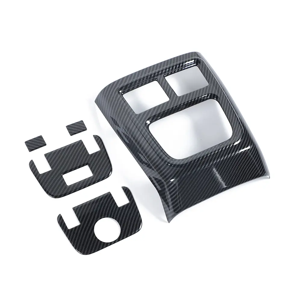 Rear Air Outlet Vent Cover Trim Set - 5-Piece UV Resistant Car Interior Moulding, Automotive Interior Sticker Accessory for 2011+ Dodge Charger & Chrysler 300C, Automotive Interior Accessories