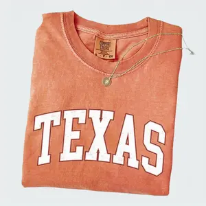 Comfort Colors Texas T-Shirt, Soft Cotton Crewneck Shirt for Men and Women, Gift for Him or Her, Unisex Stylish Graphic Tees Casual