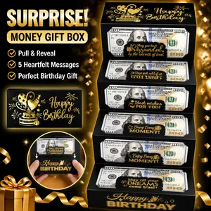 Birthday Gift Folding Wallet Surprise Gifts for Girlfriend Boyfriend Daughter, DIY Creative Folded Envelope, Valentine's Day Wedding Gift