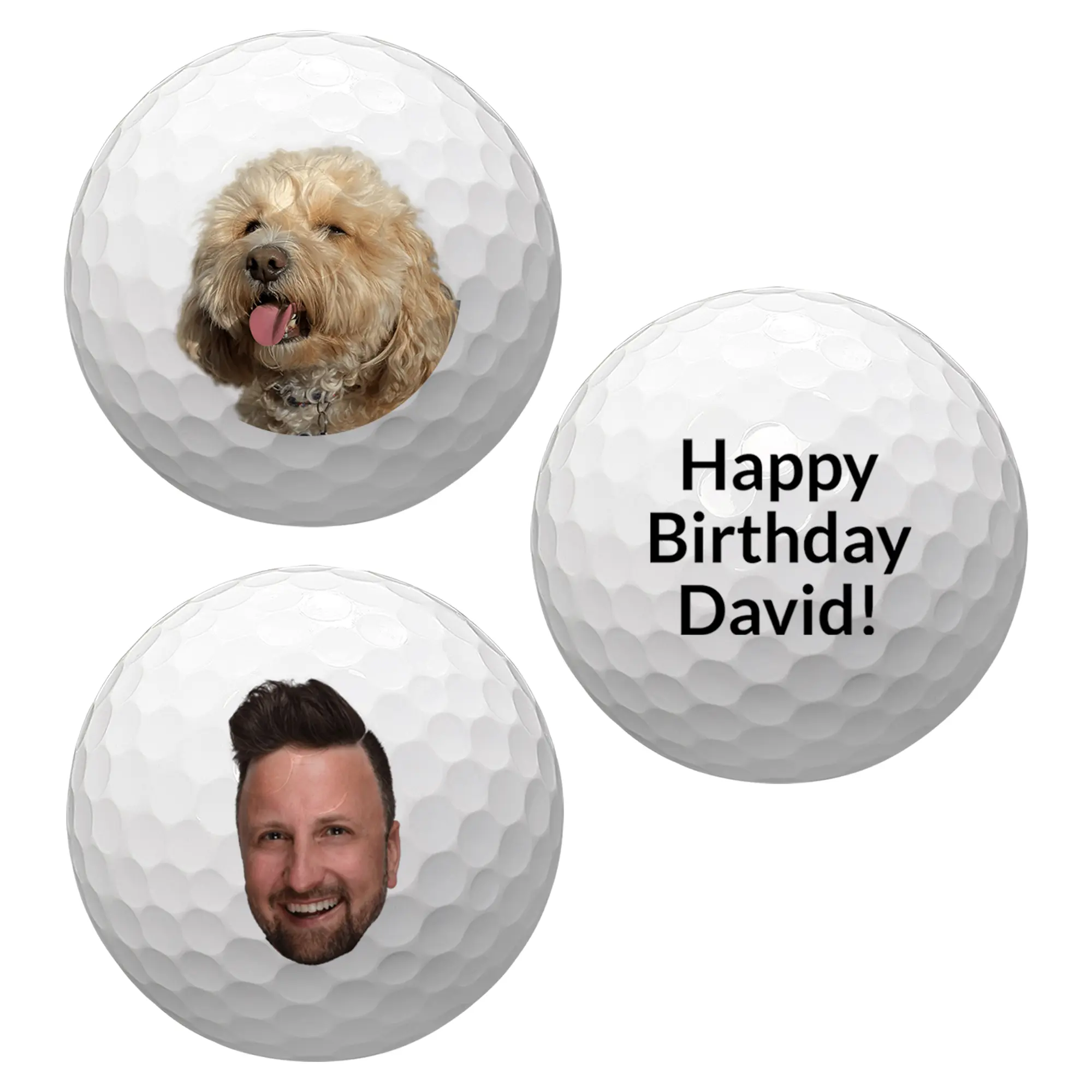 Funny Custom Golf Balls Personalized Golf Ball for Boyfriend Husband Dad Groomsmen Grandpa Retirement