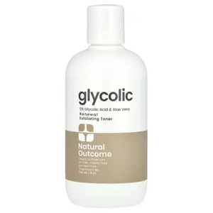 Natural Outcome Glycolic, Renewal Exfoliating Toner, Fragrance Free, 8 oz (235 ml)