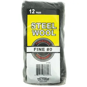WorldWide Sales Online STEEL WOOL 12PC #0 FINE LARGE PADS