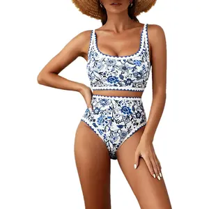 Bikini Sets Tummy Control Snatch Waist Plus Size Swimsuits 2 Piece. Buttery Soft Stretchy Bathing Suits for Summer. Hawaiian Bikinis Apron Belly Swimsuits. Women's Swimsuits Tankini Swim Set Bathing Suit Women Set.