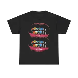 Vintage Iced Out Twin Grill Y2k 90s Hip-Hop Vibes Heavy Cotton Graphic T-Shirt Tshirt Shirt HipHop Rap Tee Casual Menswear Retro Top Streetwear Classic Comfy Day Oversized