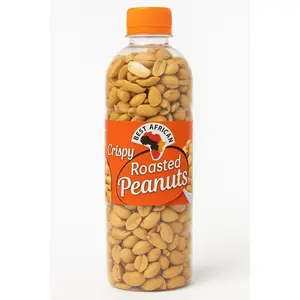 African Delights Crispy Roasted Peanuts From Ghana - Natural Snack - Rich In Protein - Plant-Based Treat