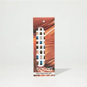 Classic Painting Nail Stickers - 40 Pieces with Mona Lisa Starry Night & The Scream - Self-Adhesive UV Protected Nail Art Stickers for Any Nail Length