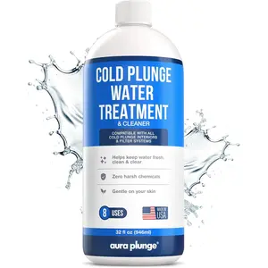 3in1 Natural Cold Plunge Water Treatment - Cold Plunge Cleaner, Clarifier & Stabilizer - 8 Weeks of Fresh, Clean Water with Zero Harsh Chemicals - Ice Bath Accessories - Made in USA (32oz)