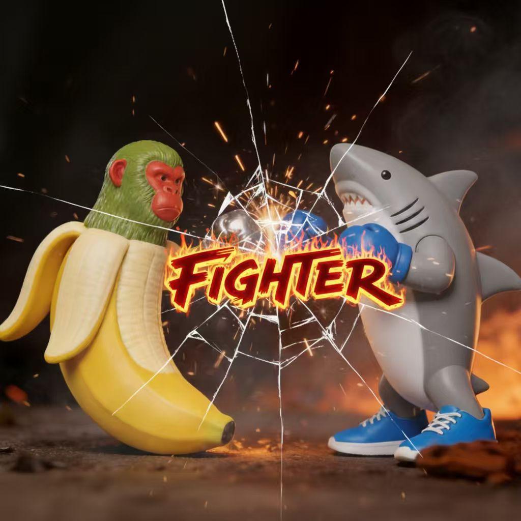 Banana Monkey vs Shark Party Board Game – Parent-Child Interactive Game, Decorative Toy