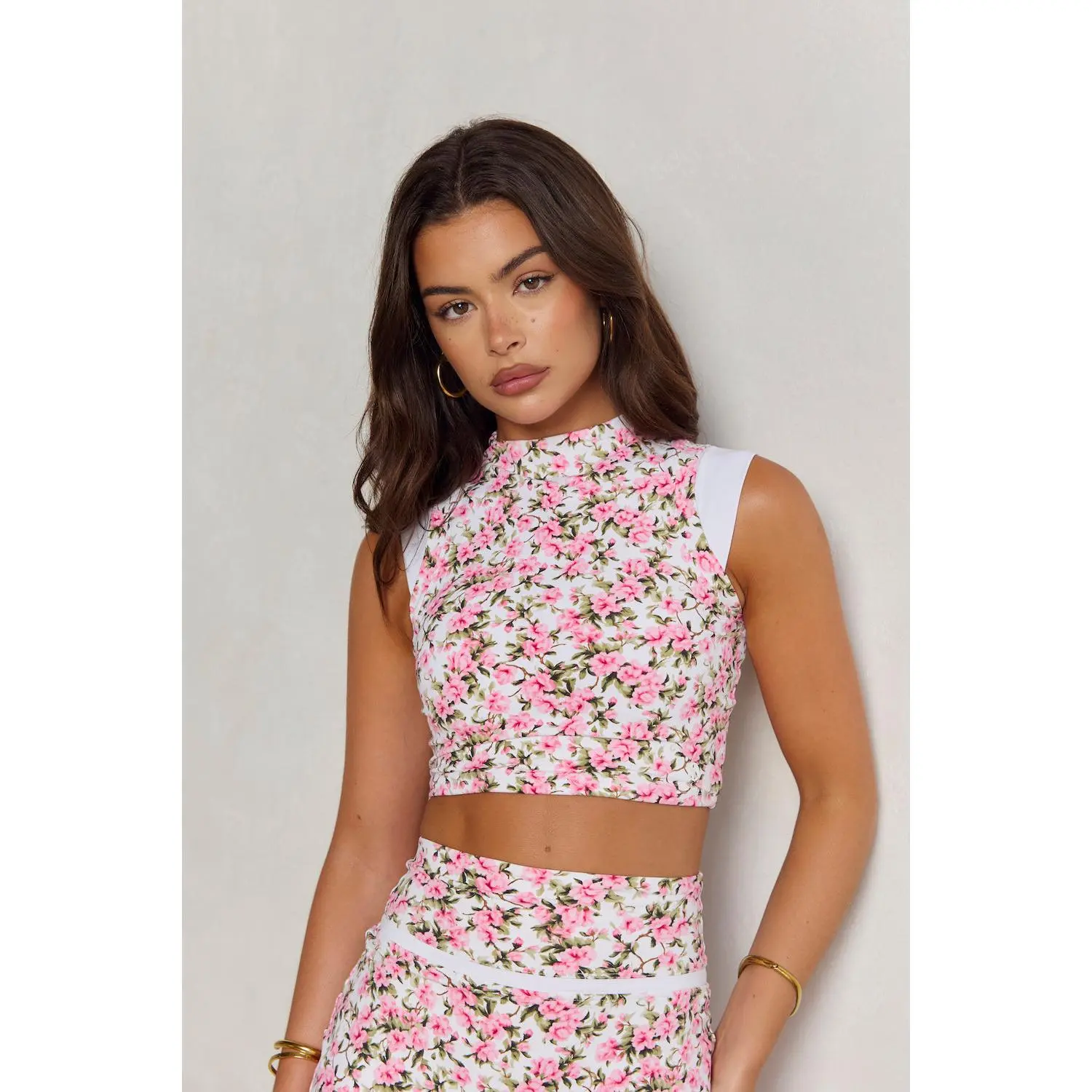 Astoria LUXE BALANCE Mockneck Sports Crop - Fleur