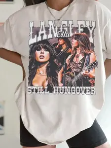 Ella Langley T-Shirt, Retro Country Concert Graphic Tee, Vintage Western Style T-Shirt