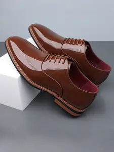 Men's Business Casual Shoes, Rubber Sole PU Leather Upper, Office Work Wear, Fashion Shoes, Comfortable and Durable, Perfect for Daily Use, Pu Leather Footwear