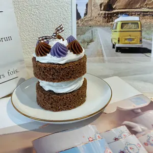 Aromatherapy candles, imitation cake birthday gifts, girls' bestie niche high-end New Year gifts Decor Pack Scent Lavender Cozy Ornaments Perfume Candle Gift