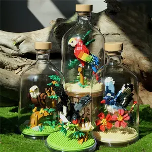 Bird Series Eagle Parrot Swallow Magpie 3D Model Building Toy Set, Entertainment Stress Relief Home Decor Ornament, Creative Holiday Gift
