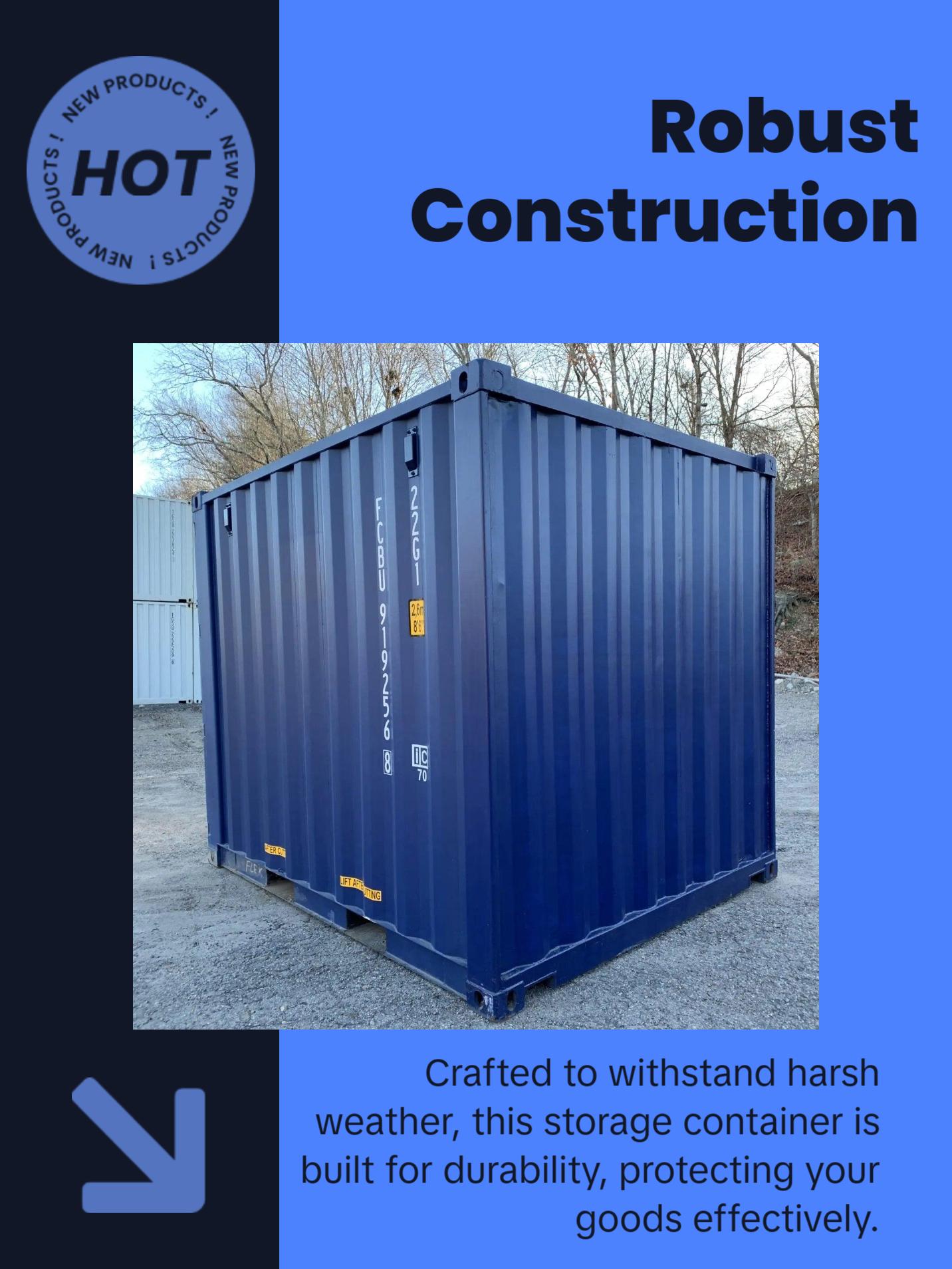 10ft Storage Container with Lock Box