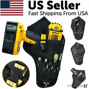 Premium Heavy Duty Drill Holster Tool Belt with Multi-Bit Holder for Ultimate Organization