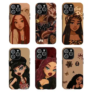 Y-Y2k American Sweetheart Style Phone Case,B.r.a.t.z Girl Phone Case,for iPhone 16 15 14 13 12 11 17Pro Max,for Samsung S25 S24 S23 S22 Ultra,Protective Cover