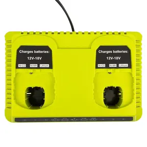P117 Replacement for Ryobi 18V Battery Charger, Dual Chemistry 12-18V Charger for Ryobi Battery P100 P101 P102 P103 P105 P107 P108 P200