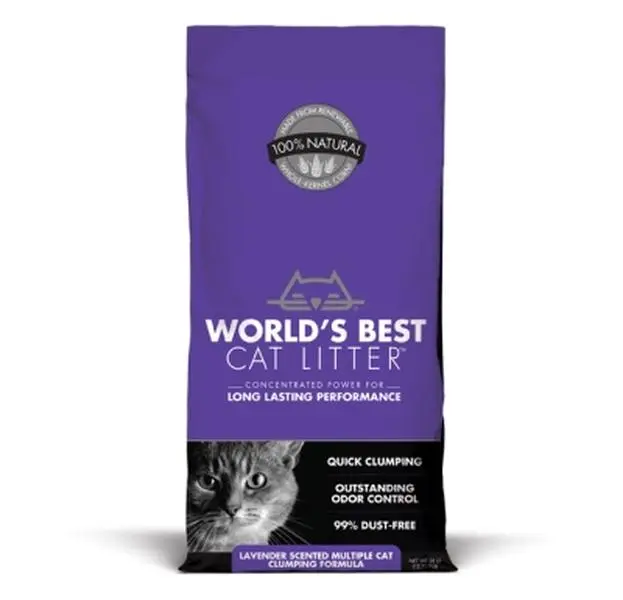 212 MAIN Clumping Litter Pellets - Lavender-Scented, Odor Control, Multi-Cat Use Large Pack Cat Litter (WB00170), 28 lbs, Odour Control