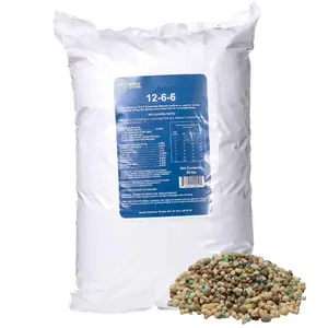 Supply Solutions 12-6-6 Ornamental Booster Fertilizer 50lbs Controlled Release NPK Formula for Plant Growth Color Enhancement Ideal for Gardens Landscapes
