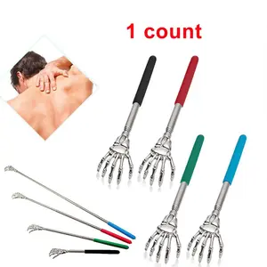 Portable Retractable Back Scratcher, 1 Count Manual Massage Tool for Humans and Pets, Lightweight Backscratcher