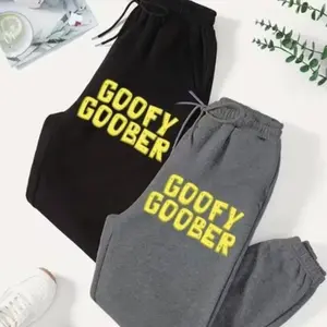 Graphic Goof Goober Sweatpants, Sponge Bob Fan Gift, 90s Nostalgia Playful Gift for Spongebob Fans, Cartoon Sweatpant Bottom, Cool Design Jogger, Trendy Top Sweatpants, Unisex Cotton Graphic Casual Sweatpants, Gift For Fan, Men and Women, Best Gift SS 4