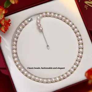 Saltwater Pearl Necklace Elegant Gift for Girlfriend or Mom