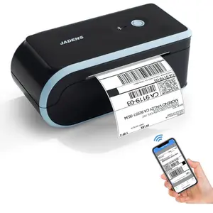 JADENS Bluetooth Thermal Label Printer with Built-in Paper Bin, Wireless Connectivity, Versatile for iOS, Android, Windows, Mac, Chromebooks & More