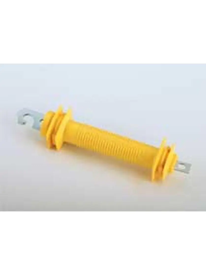 Dare Products Rubber Insulated Spring Gate Wire Tensioner (3.5 in), 10-Pack Yellow 1247 with Spring Gate Handle, Layer of Insulation, Firm Grip, Keeps Wire Taut for Safe Operation, Insulation Layer