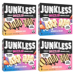 Junkless Chewy Drizzled Granola Bars 2-Flavor Variety Pack
