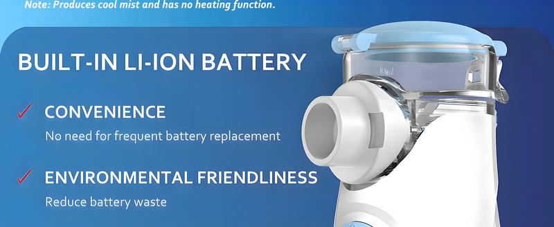 Mayluck Mesh Nebulizer, Portable Nebulizer with Intuitive LED Interface and Auto-Cleaning, Handheld Nebulizer for Adults Kids