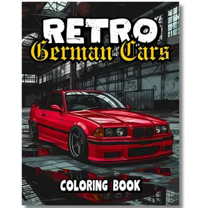 Retro German Cars Coloring Book: Iconic Euro Classics | 50 Detailed and Realistic Illustrations for Car Enthusiasts (Car Coloring Books) great idea special edition print