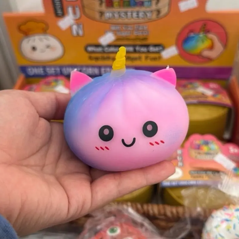 Mystery Rainbow Unicorn Squishy Dumplings Super Squishy Rare Stress Relief Toys for Kids and Adults