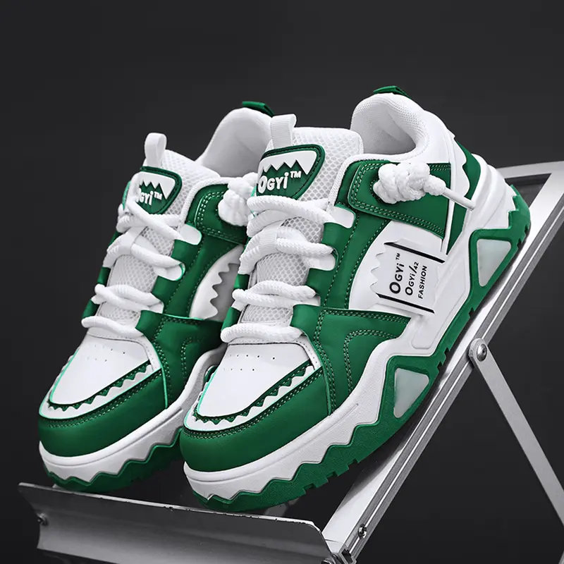 Men's PU Leather Casual Trainers - Low-Profile Lace-Up Low Top Footwear, Trendy Fashion Sneaker, All Seasons Sneakers, Walking Shoes, All-Day Casual Trainers with Non-Slip, Cushioned, Lightweight Fit for Everyday Wear