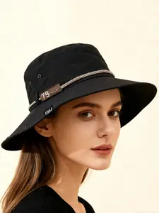 Outdoor Quick-Dry Fishing Hat with Rope, Reversible Brim, Breathable Sun Protection Cap, Suitable for Hiking and Climbing