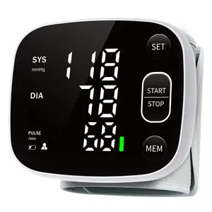 Blood Pressure Monitor Rechargeable Blood Pressure Machine for Home Use Adjustable Automatic Wrist Cuff Voice Broadcast 2 * 120 Reading Memory for 2 Users with Carrying Case