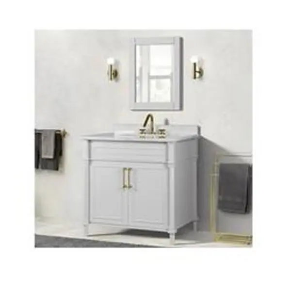 Bellaterra Home BACKSPLASH-632-46.6 46.6 x 3.25 x 0.9 in. Carrara Marble Backsplash, White