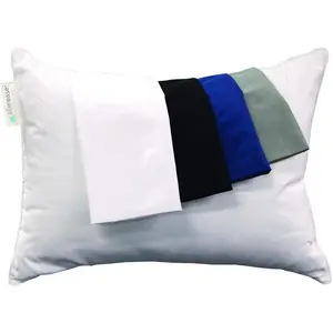Ultra Soft Advanced Allergy Protection Machine Washable Durable Zippered Travel Pillow Protector 14" x 20" Grey